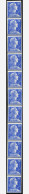 ** ROULETTES - 40  Muller, 20f. Bleu, BANDE De 11, TB - Roulettes