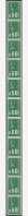 ** ROULETTES - 65  Béquet, 0,60 Vert, BANDE De 11, TB - Coil Stamps