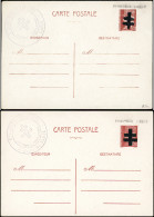 Let LA  LIBERATION - AUDIERNE 24E Et 25E Entier Postal 1f20 Brun, T I Et T II, TB, Signés Mayer - Befreiung