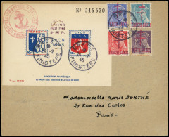 Let LA  LIBERATION - BREST Entier Postal + Treich Breiz N°1/4 Obl. BREST 24/2/45 S. Env., TB - Libération