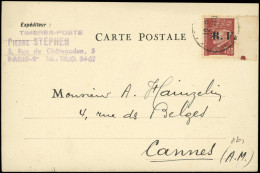 Let LA  LIBERATION - CANNES 19 : 1f20 Brun-rouge T II Obl. S. CP De Paris 30/10/44, TB, Signé Mayer - Befreiung