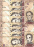 VENEZUELA 100 BOLIVARES 2012 VF P 93 E  ( 10 Billets ) - Venezuela