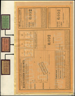 * COLIS POSTAUX  (N° Et Cote Maury) - 1/3  Dentelés 13 1/2 Avec Cachet Specimen Encadré, Et Un Bulletin D'expédition Ave - Mint/Hinged