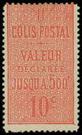 * COLIS POSTAUX  (N° Et Cote Maury) - 2    10c. Rouge, Dentelé 13 1/2, TB - Nuovi