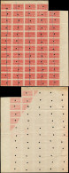 (*) COLIS POSTAUX  (N° Et Cote Maury) - 20   0,35 Rouge, BLOC De 47 NON DENTELE Avec Bords, Annulé à L'emporte Pièce Et  - Nuevos