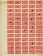 (*) COLIS POSTAUX  (N° Et Cote Maury) - 20   0,35 Rouge, BLOC De 65 NON DENTELE Avec Bords, Annulé à L'emporte Pièce Et  - Neufs