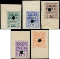 ** COLIS POSTAUX  (N° Et Cote Maury) - 165A/E Timbres De Mise à Jour, NON DENTELES, Annulation à L'emporte Pièce, Cdf, T - Nuevos