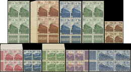 ** COLIS POSTAUX  (N° Et Cote Maury) - 184/92 Série Surchargée, BLOCS De 4 Bdf Ou Cdf, TB - Mint/Hinged