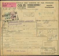 Let COLIS POSTAUX  (N° Et Cote Maury) - Timbres Pour Petits Colis 12 : 30f. Rouge Et Noir Et N°6 6f. Vert Et Noir Obl. S - Other & Unclassified