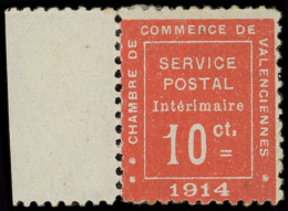 * Spécialités Diverses - GUERRE VALENCIENNES 1 : 10c. Vermillon, Bdf, TB - Guerre (timbres De)