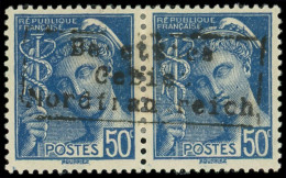 * Spécialités Diverses - GUERRE COUDEKERQUE 7 : 50c. Bleu, Mercure, La Paire, TB. Br - War Stamps