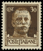 * Spécialités Diverses - BASE NAVALE ITALIENNE 10d : 30c. Sépia, Surcharge RENVERSEE, TB. C, Cote Et N° Maury, Yvert N°5 - War Stamps