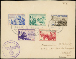 Let Spécialités Diverses - L.V.F. 6/10 Obl. 28/2/43 S. Env., Cachet Aigle 46795, Arr. LILLE 6/4, TB - Kriegsmarken