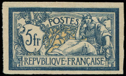 (*) VARIETES - 123   Merson,  5f. Bleu Et Chamois, NON DENTELE, TB. C - Neufs