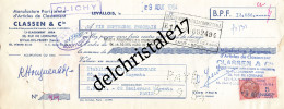 92 0086 CLICHY SEINE 1954 Manufacture Parisienne D'Articles De Classement CLASSEN & Cie Dest Éts HOUGUENADE - Bills Of Exchange