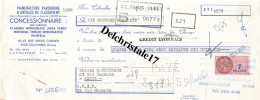 92 0003 BOIS-COLOMBES 1959 Manufacture D'articles De Classement Concessionnaire CLASSEN MONOBLOC YERRY.. à Maison HOUGUE - Bills Of Exchange