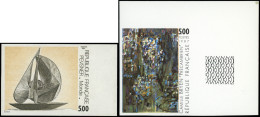 ** NON DENTELES - 2493/94 Bryen Et Pevsner, N°2493 Cdf, TB - Ohne Zuordnung