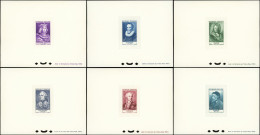 EPREUVES DE LUXE - 1027/32 Célébrités Renoir, 6 épreuves, TB - Luxury Proofs