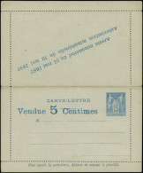 Let ENTIERS POSTAUX - Sage, 15c. Bleu, CL Annonces N°J34b, Ed. N°2, TB - Sonstige & Ohne Zuordnung