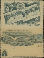 Let ENTIERS POSTAUX - Sage, 15c. Bleu, CL TSC N°J40, Expo De Lyon 1894 Et Sadi Carnot, TB - Otros & Sin Clasificación