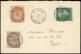 Let LETTRES DU XXe SIECLE - N°108, 109 Et 137 Obl. 13e CORPS/QUARTIER GENal 14/9/09 S. Petite Env., TTB - Storia Postale