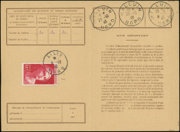 Let LETTRES DU XXe SIECLE - N°733 Obl. LILLE 9/10/46 S. Carte D'abonnement Des PTT, TB - Storia Postale