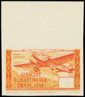 ** A.E.F. PA 40c : (20f) Rouge-brun Et Jaune, NON DENTELE SANS La Valeur, Bdf, TB - Other & Unclassified