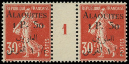 ** ALAOUITES 6 : 1p.50 Sur 30c. Rouge, PAIRE Mill.1, TB - Unused Stamps