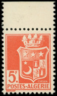 ** ALGERIE 197A : 5f. Orange, SANS Surcharge, NON EMIS, Bdf, TB - Altri & Non Classificati