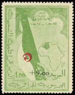 ** ALGERIE 363A : 1,00 + 9,00 Vert Et Rouge, NON EMIS, TB - Other & Unclassified