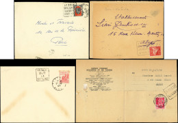 Let ALGERIE Lot De 7 Lettres Et 2 Devants Avec Obl. Daguins Différentes, TB - Sonstige & Ohne Zuordnung