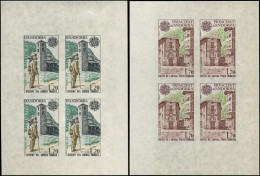 ** ANDORRE 276/77 : Europa 1979, Feuillets De 4 NON DENTELES, TB - Unused Stamps