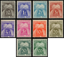 ** ANDORRE Taxe 32/41 : Type Gerbes De 1946, TB - Unused Stamps