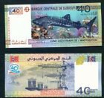 DJIBOUTI  -  2017 40 Francs UNC  Banknote - Djibouti