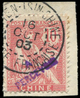 CHINE Taxe 11a : 10c. Rose, Surch. Violette, Obl., TB - Other & Unclassified