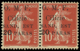 ** CILICIE 100a : 20pa. Sur 10c. Rouge, S De EST RENVERSE, Tenant à Normal, TB - Altri & Non Classificati