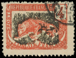 CONGO 29 : 4c. Rouge Et Noir, ERREUR De Couleur Non Signalée, Obl., TB - Autres & Non Classés