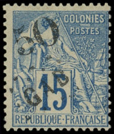 * GABON 4 : 50 Sur 15c. Bleu, TB. Br - Autres & Non Classés