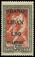 * GRAND LIBAN 20 : 1,50pi. Sur 30c., G MAIGRE, Infime Ch., TB - Other & Unclassified