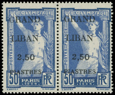 ** GRAND LIBAN 21 : 2,50pi. Sur 50c., J.O, G MAIGRE Tenant à Normal, TB - Other & Unclassified