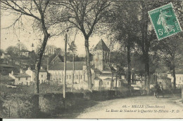 MELLE , ( Deux-Sèvres ) , La Route De Nantes Et Le Quartier St-Hilaire , 1910 , µ - Melle