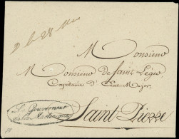 Let MARTINIQUE Franchise Le Gouverneur/de La Martinique S. Env. Avec Correspondance De Port Royal Du 28/5/1831, TB - Autres & Non Classés