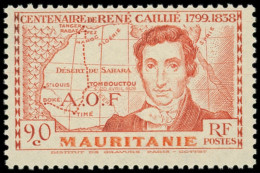 ** MAURITANIE 95a : 90c. Rouge Terne, GRANDE Légende, TB. Br - Other & Unclassified