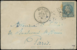 Let MONACO France N°29B Obl. GC 2387 S. Env., Càd T17 MONACO 10/1/70, Frappes TTB. J - ...-1885 Precursores