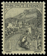 ** MONACO 32 : 1f. + 1f. Noir Sur Jaune, TB - Unused Stamps