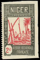 * NIGER 30 : 2c. Noir Et Rouge, NON DENTELE 3 COTES, Gomme Coloniale, TB - Otros & Sin Clasificación