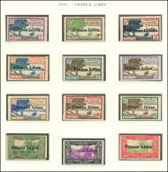 * NOUVELLE CALEDONIE 195/229 : La Série FRANCE LIBRE, TB - Unused Stamps