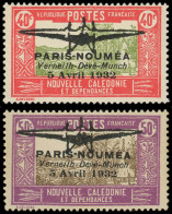 ** NOUVELLE CALEDONIE PA 1/2 : Paris-Nouméa 1932, TB. J - Neufs