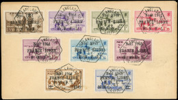 Let SAINT PIERRE ET MIQUELON 217A, 219A, 221A, 222A, 224A, 225A, 226A, 230A Et 231A Obl. ANGLADE 19/6/43 S. Env., TB - Cartas & Documentos