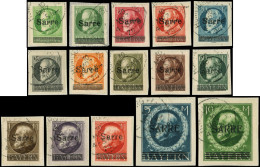 SARRE 18/31 : TP De Bavière Surch. De 1920 Obl. Sur Fragts, TB - Used Stamps